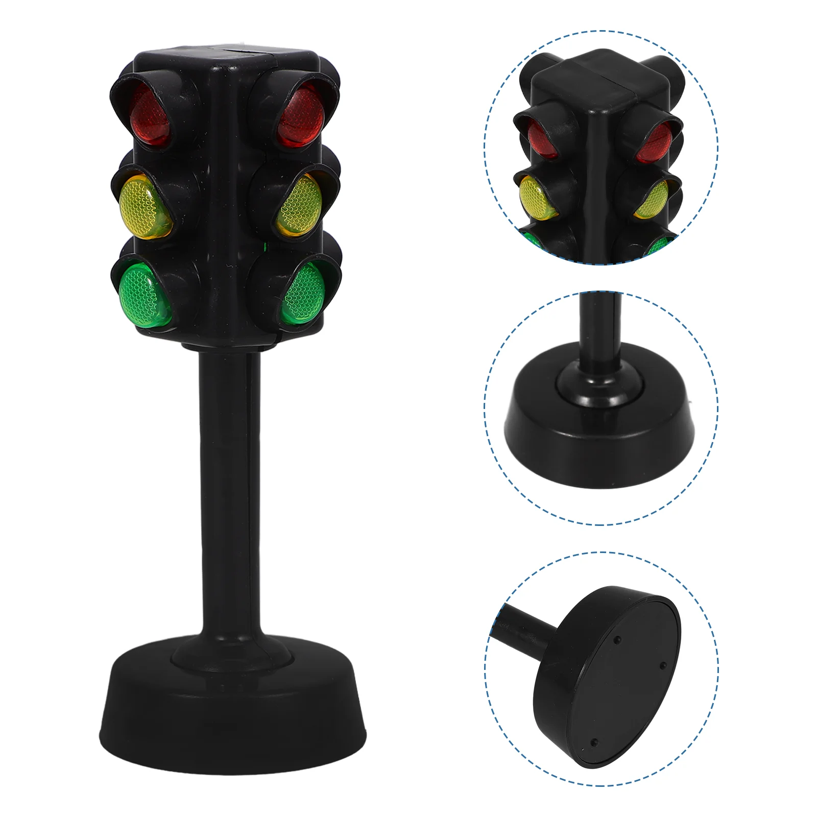 

10 Pcs Traffic Light Model for Kids Mini LED Toy Playtime Lamp Interesting Abs Safety Awareness Playset