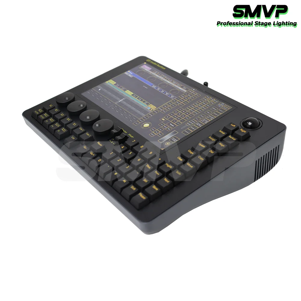 New Q0 Mobile Button Wing Stage Lighting Console With Built-in Battery Touch Screen Wifi Network Connect Dj Disco Controller - view 3