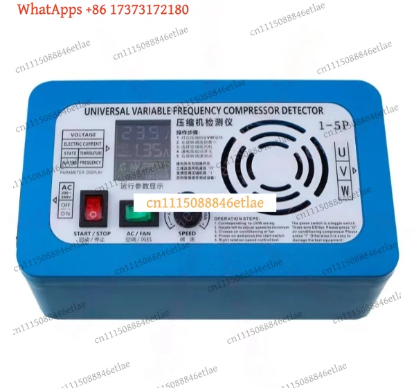 k3 1-5HP Inverter Compressor Tester, AC 200-240V Variable Frequency Diagnostic Tool with Digital Display