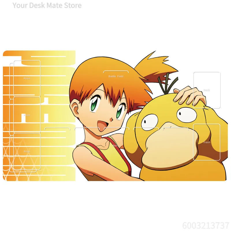 Tapete de Juego May Torchic Pokemon TCG, Tapete de Escritorio Impermeable Antideslizante