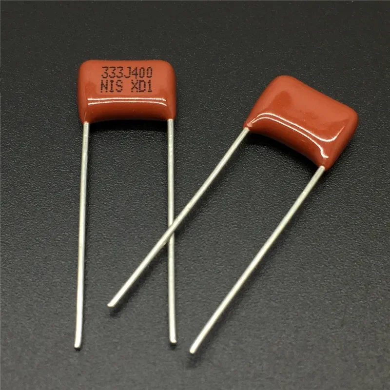 10 Stück/100 Stück Japan NISSEI CBB Kondensator MMX 400 V 333 J 5 % 0,033 uF 33 nF Pitch = 7,5 mm metallisierter Polyesterfolienkondensator