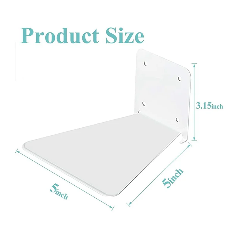 

BMBY-4Pcs Floating Book Shelves For Wall Constructed Bookshelf For Bedroom Living Room Office