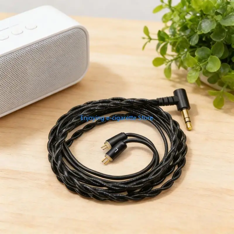 120 langes OFC-Soundkabel für 0,78 mm 2-polige Kopfhörer, 4-adrig/8-adrig geflochten Y4QF – Detail 5