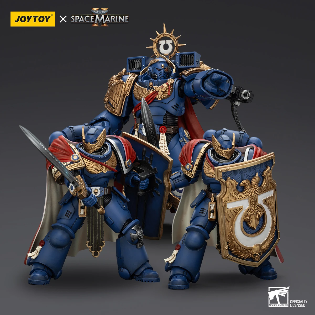 JOYTOY Warhammer 40K Ultramarines figurka Marneus Calgar Victrix Honor Guard Anime figurka wspólne ruchome Model statua
