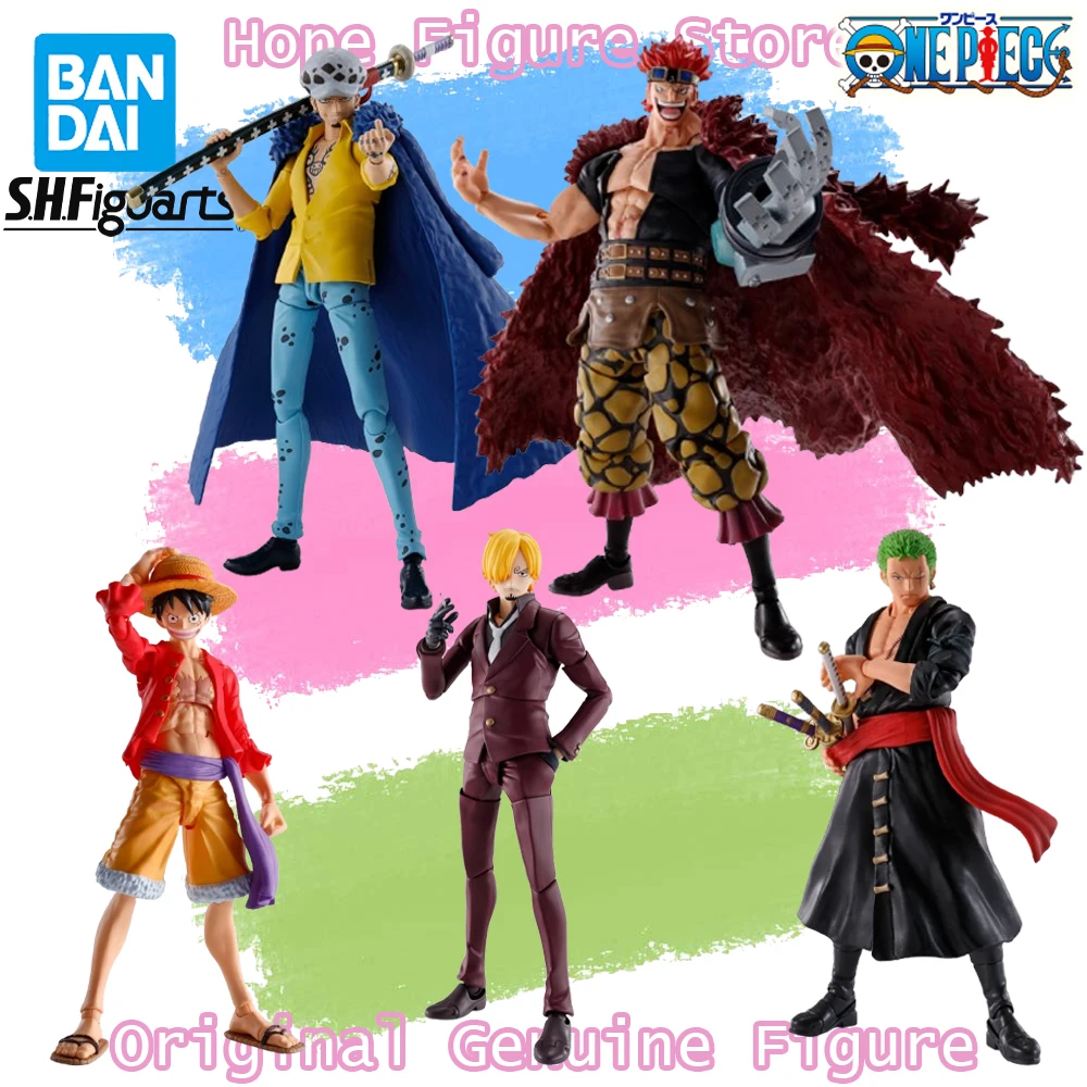 

In Stock Genuine BANDAI SHFiguarts One Piece Roronoa Zoro Sanji Trafalgar Law Eustace Kid Monkey D Luffy Figure Anime Model Toy