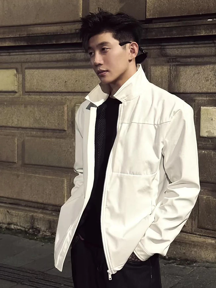 White American Style Administrative Men's Jacket Autumn High Sensation Cool Outerwear Cleanfit Three-Proof Downproof Coat