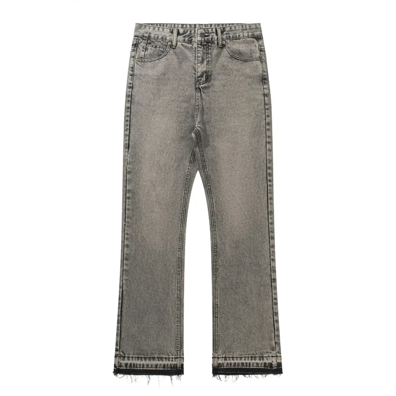 

GIOIOMen's Jeans，Four Seasons Casual Three-Dimensional Cutting retro loose straight-leg Denim Trousers，Fashion Men's Pants