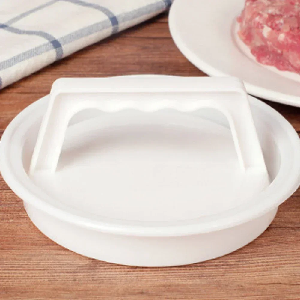 جديد جولة برغر الصحافة آلة برغر اللحوم لحوم البقر شواء آلة همبرغر باتي الشواء كعكة الصحافة صانع قالب أدوات مطبخ