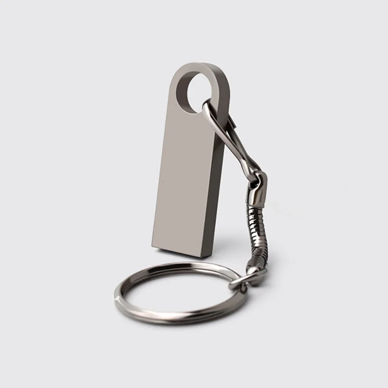 Бесплатная индивидуальная лазерная гравировка логотипа, цветная металлическая цепочка, флэш-накопитель USB2.0, 4 ГБ, 8 ГБ, 16 ГБ, 32 ГБ, 64 ГБ, 128 ГБ