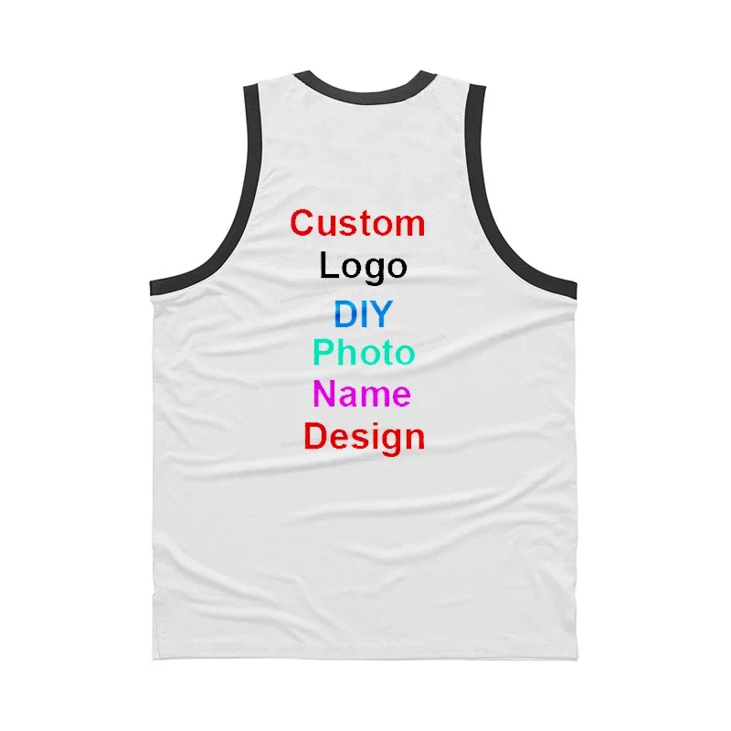 DIY Logo Photo Your OWN Design Customized Summer Mens Mesh Gym Clothing Bodybuilding Fitness Tank Tops Muscle Sleeveless Shirt