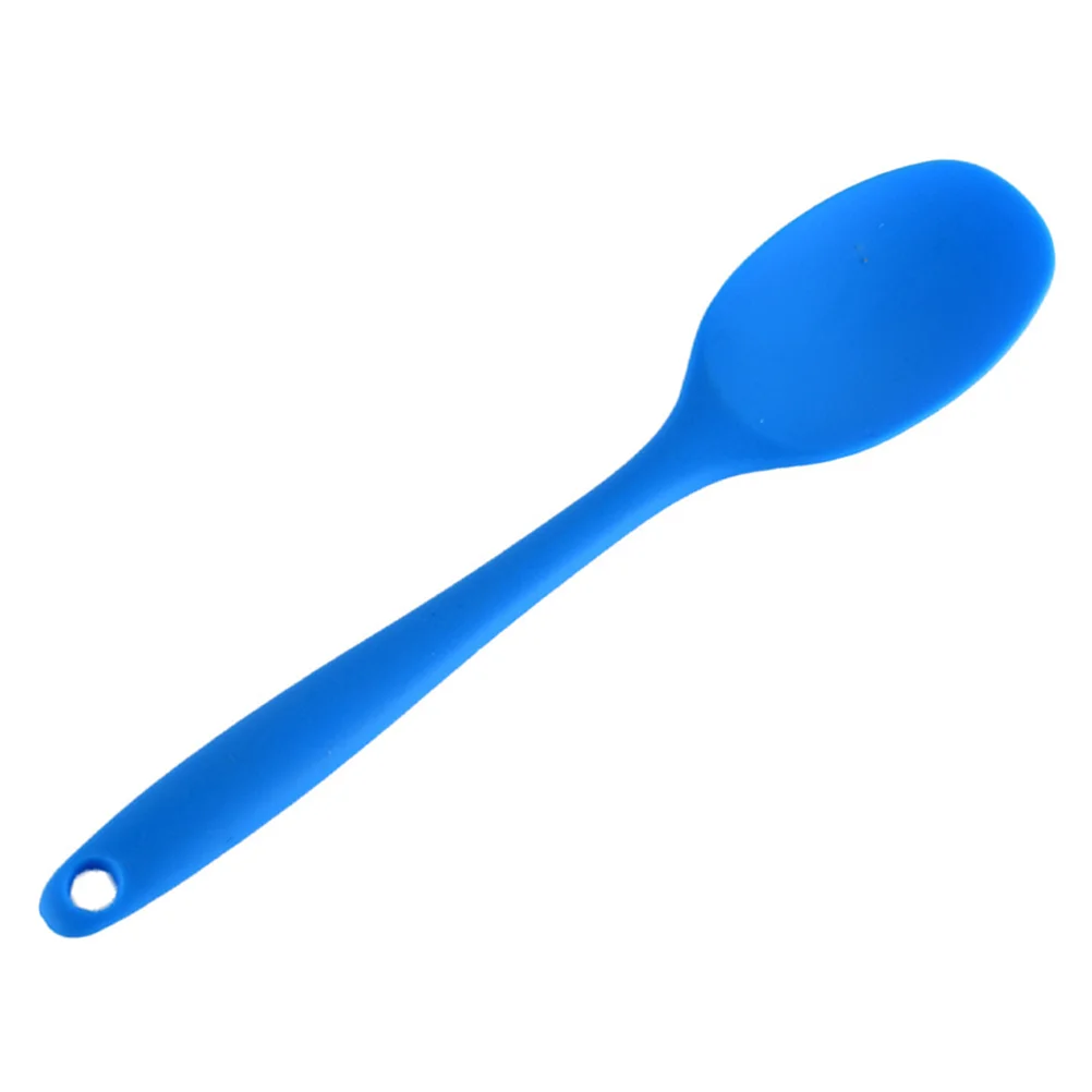 Big Spoons for Serving Food Kids Silverware Ladle Soup Silicone Scoop Tablespoon