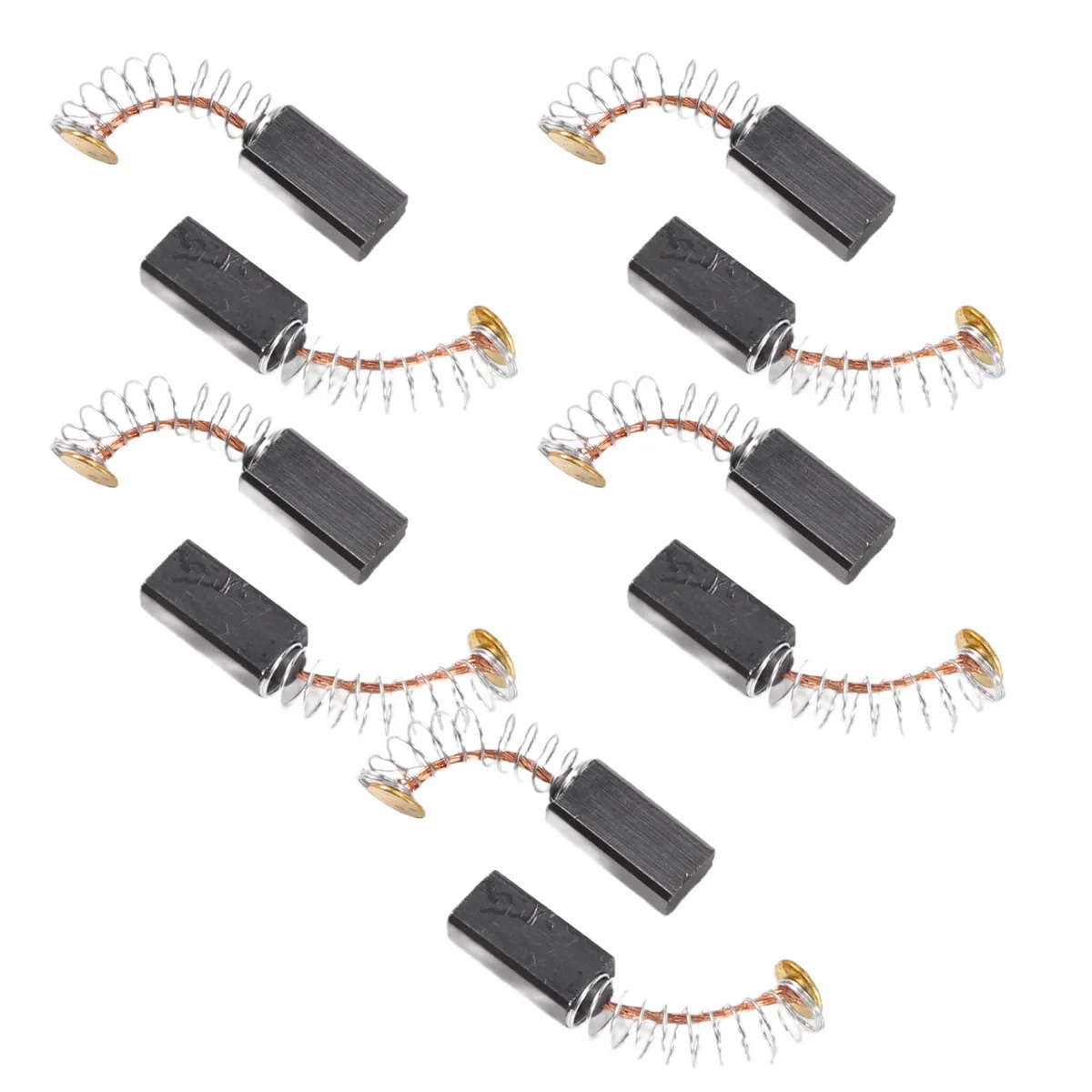 ETRT  10 Pairs 12.7 x 5.5 x 4mm Motor Carbon Brushes for Electric Drill