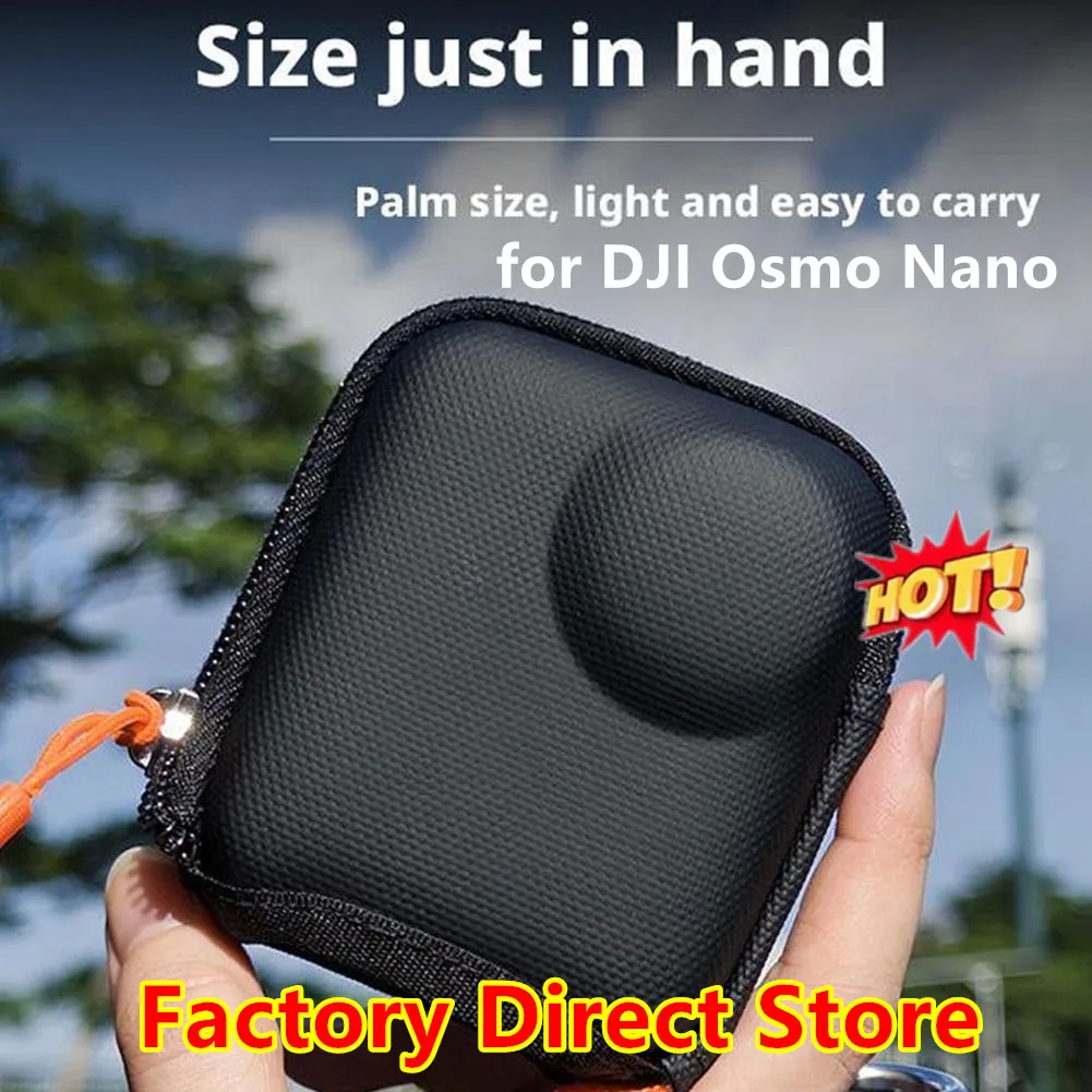 tui de rangement pour camra d'action DJI Osmo Nano, coque rigide, accessoire tanche pour voyage, antichoc, utilisation en extrieur, nouveau 2025