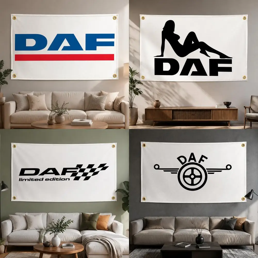 Truck Brand DAF Flags Fashion flag For Living Room Home Dorm Decor Wall Outdoor Camping Party Banner Gifts
