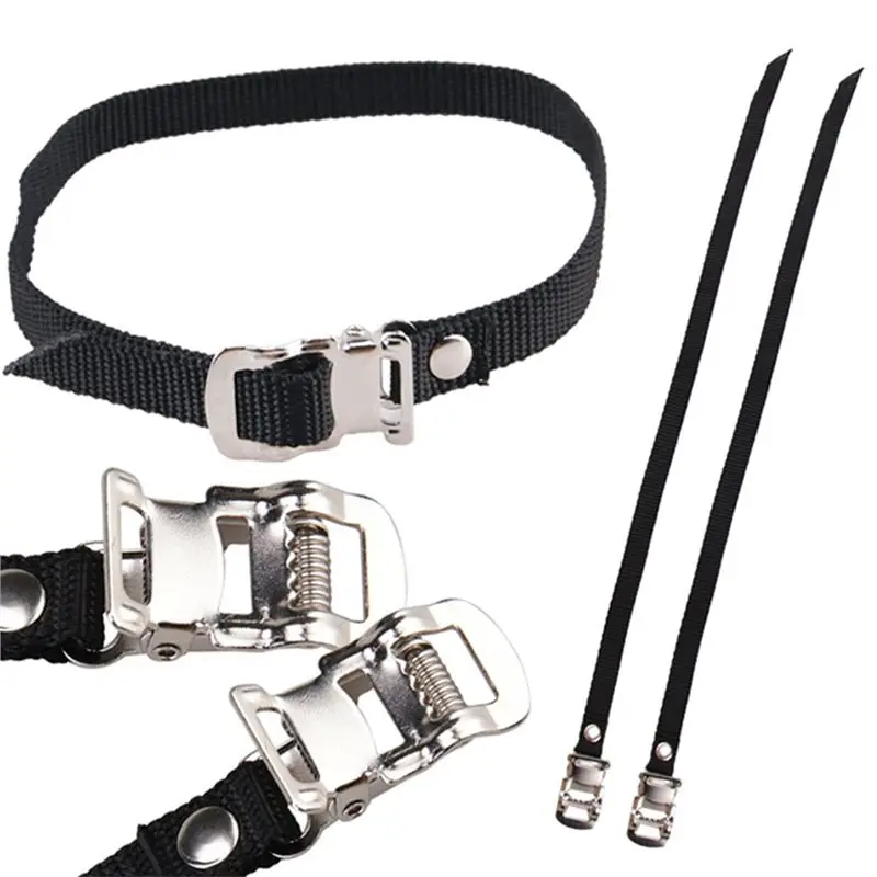 【추천】레이싱 슈즈 호환 버클 스트랩 20개 자전거 헬스장 자전거 풋보드 토 클립 사이클링 페달 로프 운동 데모용