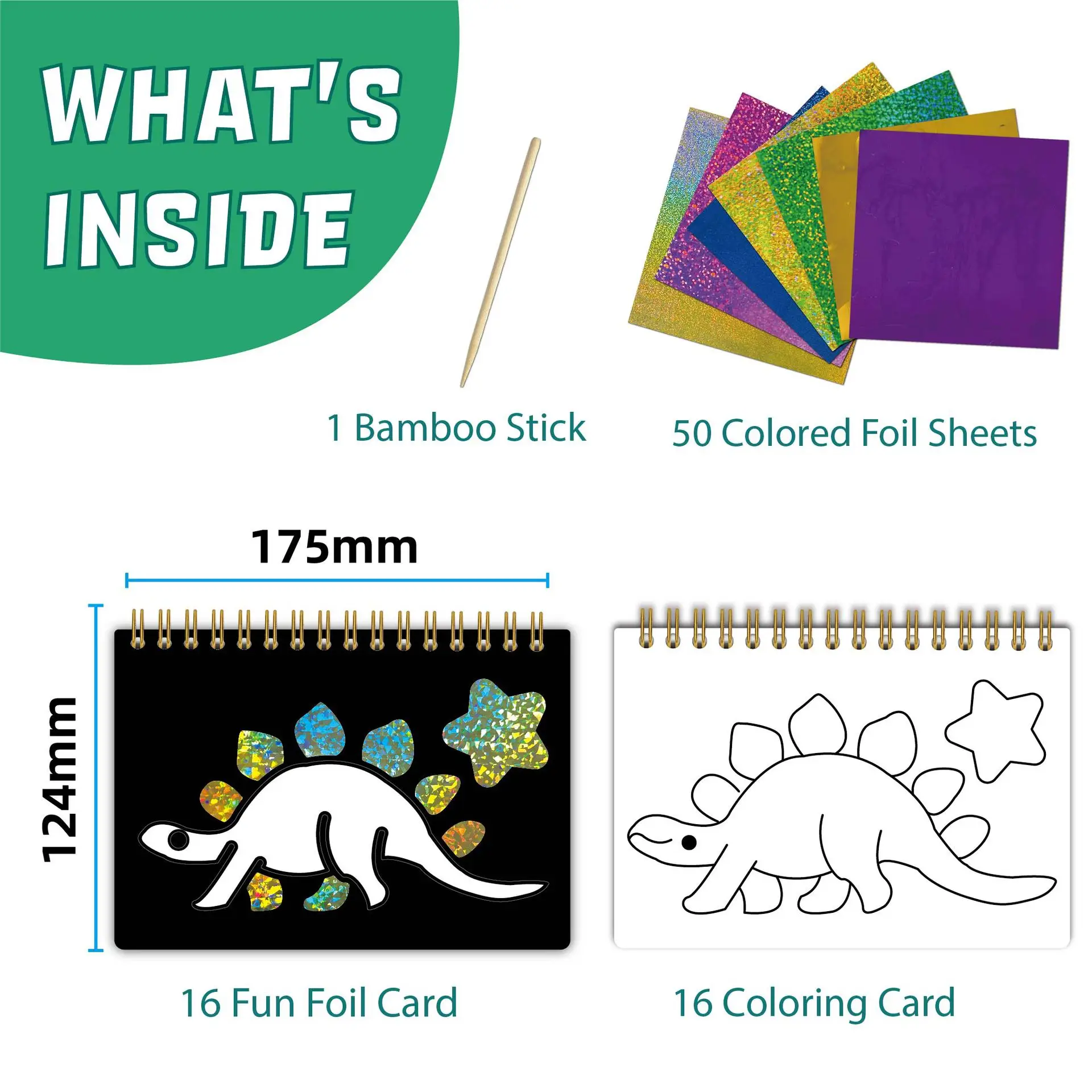 Magic Art Stickers Painting Book Cartoon Dinosaur Handheld DIY Colouring Set Dazzling Colourful Sticky Kids Colouring Book