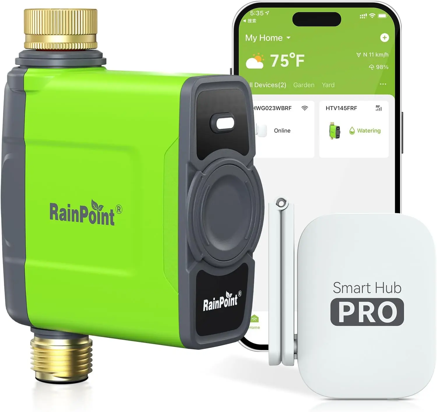 

WiFi Water Timer for Garden Hose, Smart Sprinkler Controller, Automatic Drip Irrigation System with Rain Delay