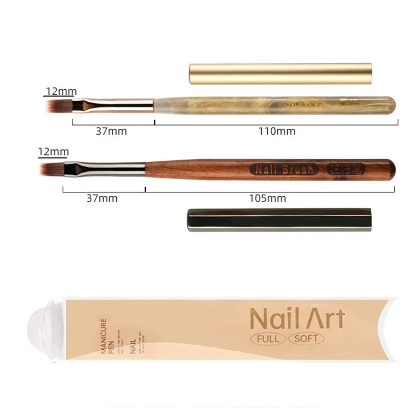 2Style Nail Ombre Brush Nail Art Painting Pen Brush Gradient Color  Acrylic Nail Drawing Pen