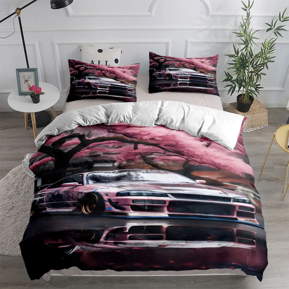 Vincent Car Customized Duvet Cover Set King Queen Double Full Twin Single Size Duvet Cover Pillow Case Bed Linen Set