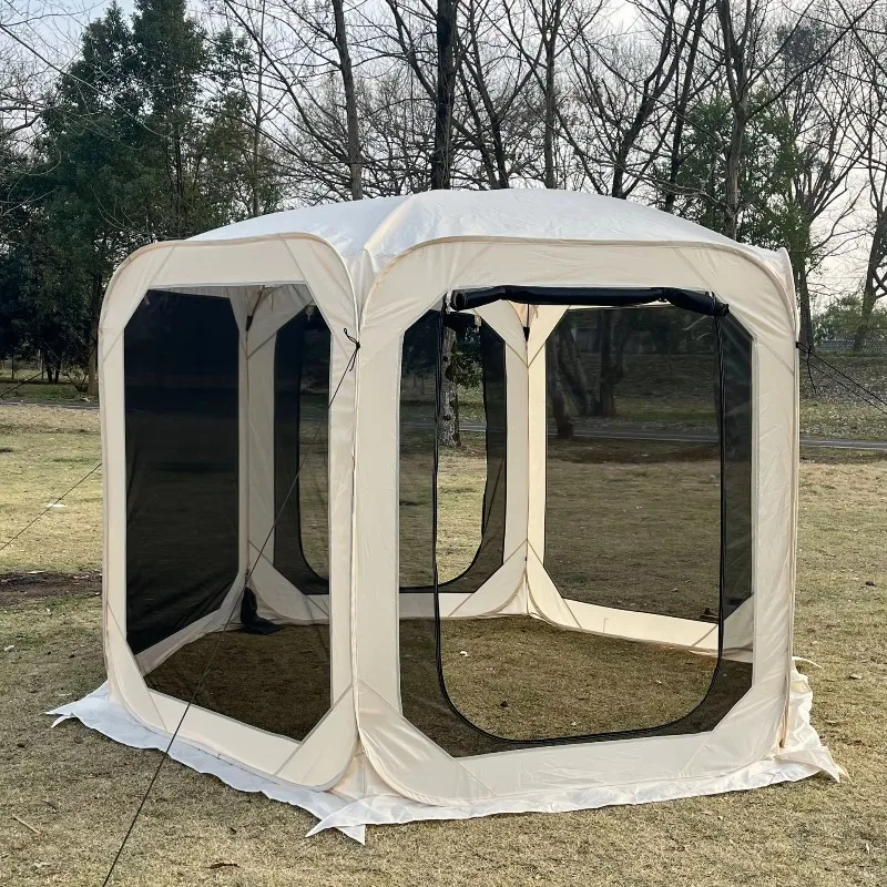 New Cross-border Four Seasons Spherical Camping Tent Blackout Mosquito-proof Portable Panoramic Quick-open Mesh 300*300*205CM