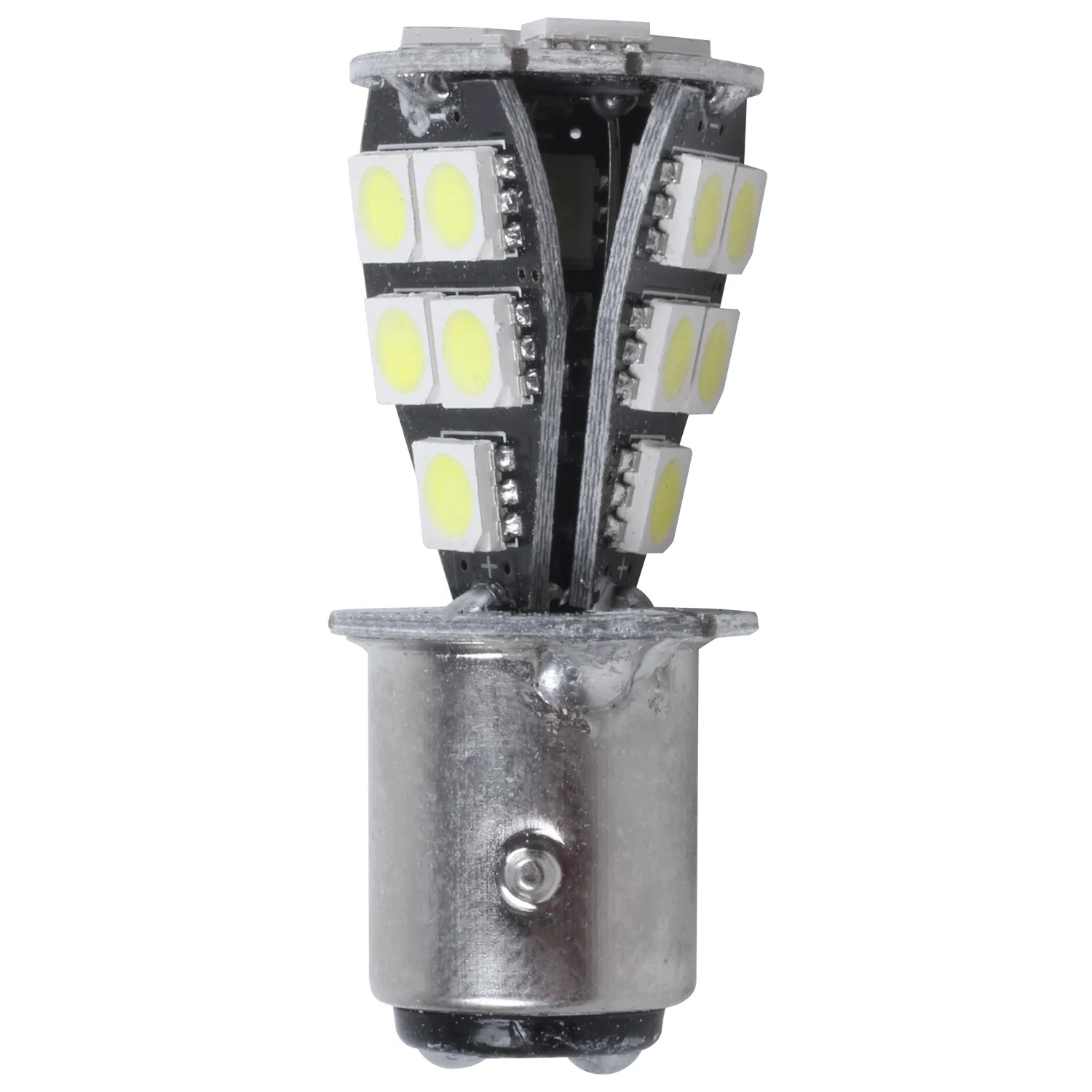 1157 P21W BAY15D 5050 18 LED แบบ SMD หางเบรคอุปกรณ์ตัดไฟหลอดไฟสีขาว