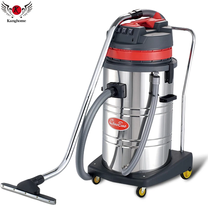 Professional Electric Manual 3-motor 3000W 80L High Quality New Wet Dry Industrial Vacuum Cleaner 40cm Hose