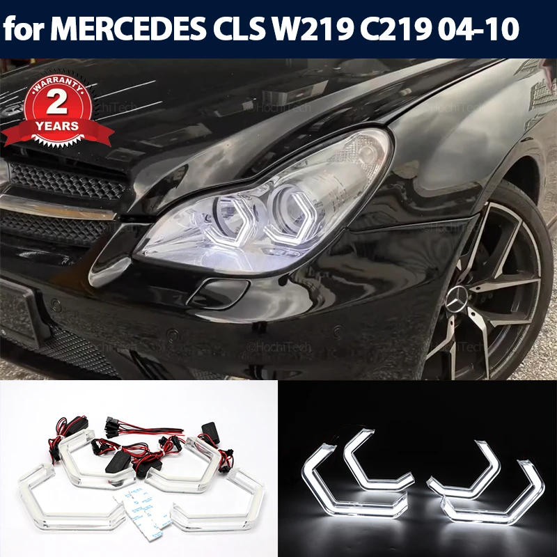 Ultra bright M4 style LED Angel Eyes For MERCEDES BENZ CLS W219 C219 2004-2010 Car Accessories