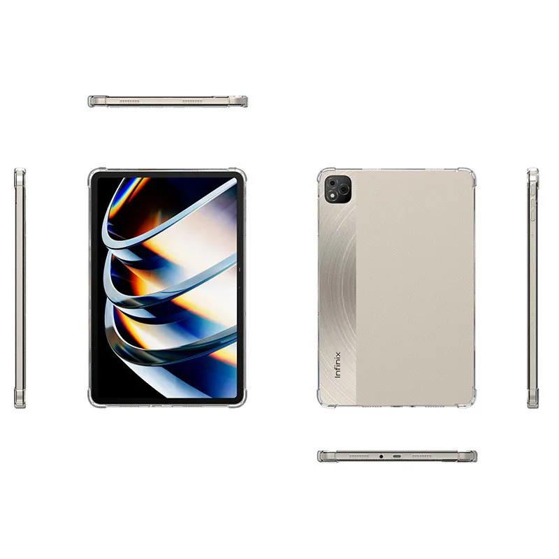for Infinix Xpad X Pad 11 inch 2024 Case Transparent Air-bags Soft Silicone TPU Protection Shockproof Capa Fundas Shell