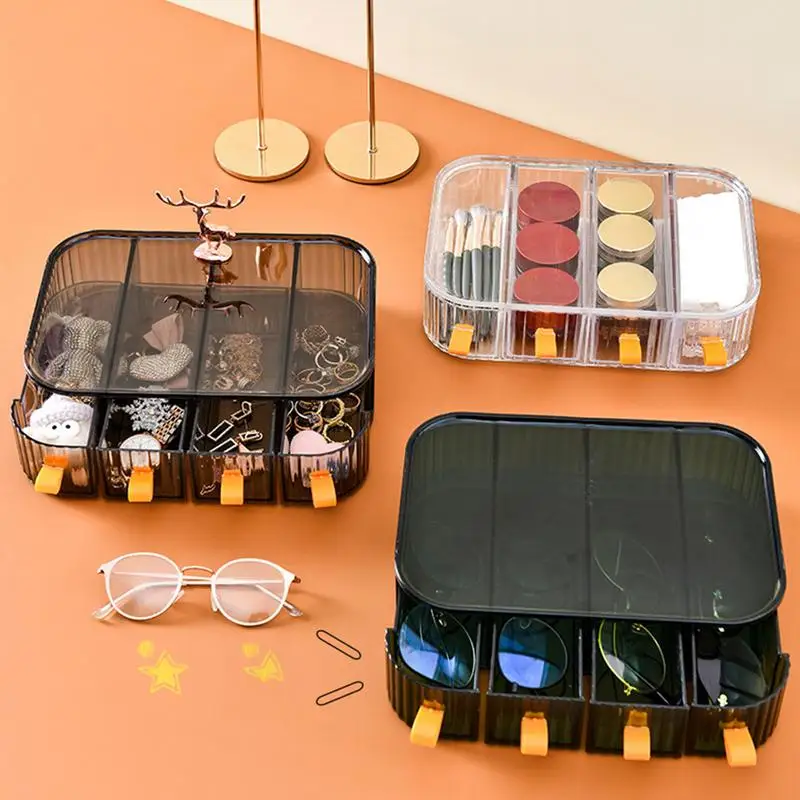 

Eyeglass Storage Organizer Transparent Drawer Design Waterproof Eyeglass Organizer Protective Glasses Organizer For Men