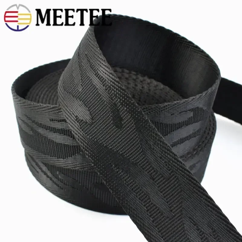 2/5/10M 38mm 3/2'' Nylon Webbing 2mm Thick Jacquard Ribbon for Bag Strap Bias Tape DIY Belt Clothes Sewing Lace Trims Accessory