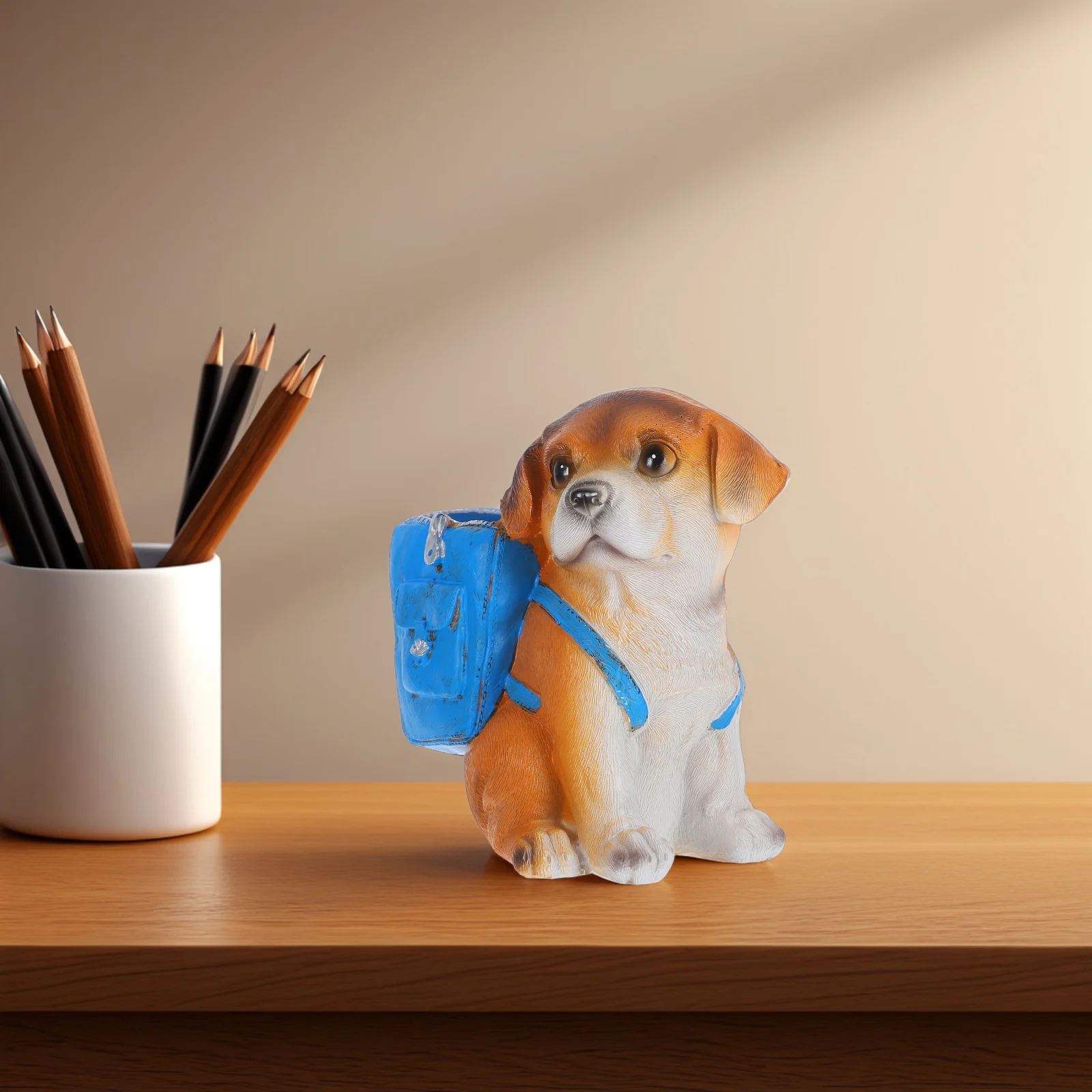 

Puppy Pen Holder Cat Desk Pretty Holds Animal Holders for Synthetic Resin Cute Ornaments Stand Girl