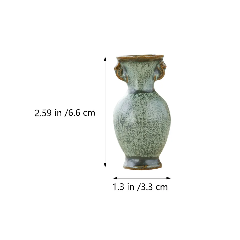 4pcs Ceramic Flower Vases Set – Compact Desk, Shelf & Table Decor for Home, Office, Coffee Shop