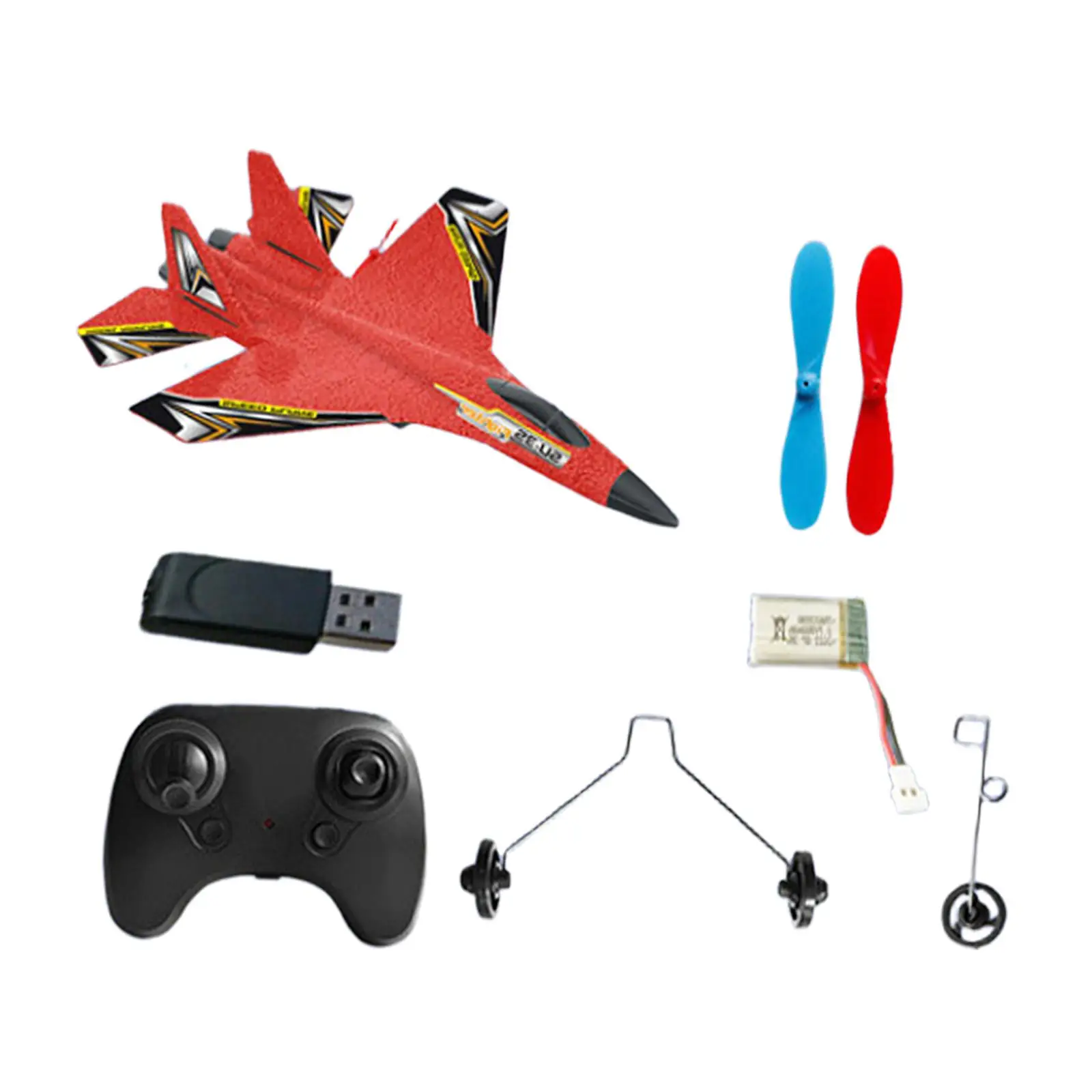 Avion télécommandé en mousse, planeur RC, train d'atterrissage léger et portable,