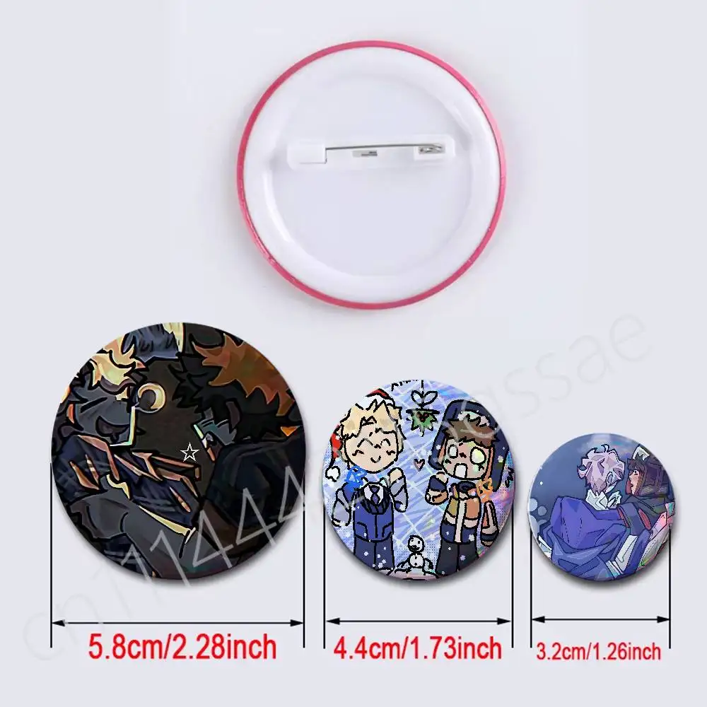 FOR Cold Front Augustine and Winnie Badge Tinplate Soft Button Pin Brooch Metal Badge Custom Jewelry Accessories Hat Bag Lapel