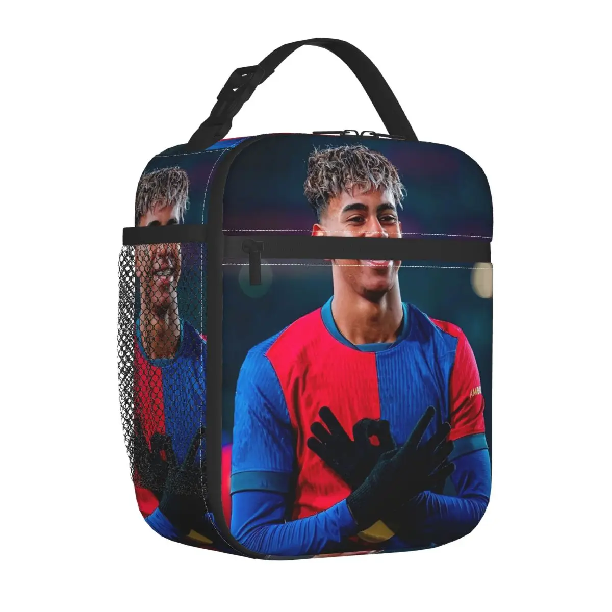 Lamined Y-Yamal Insulated Lunch Bags Portable Football Soccer Reusable Thermal Bag Lunch Box Tote Beach Travel Men Women
