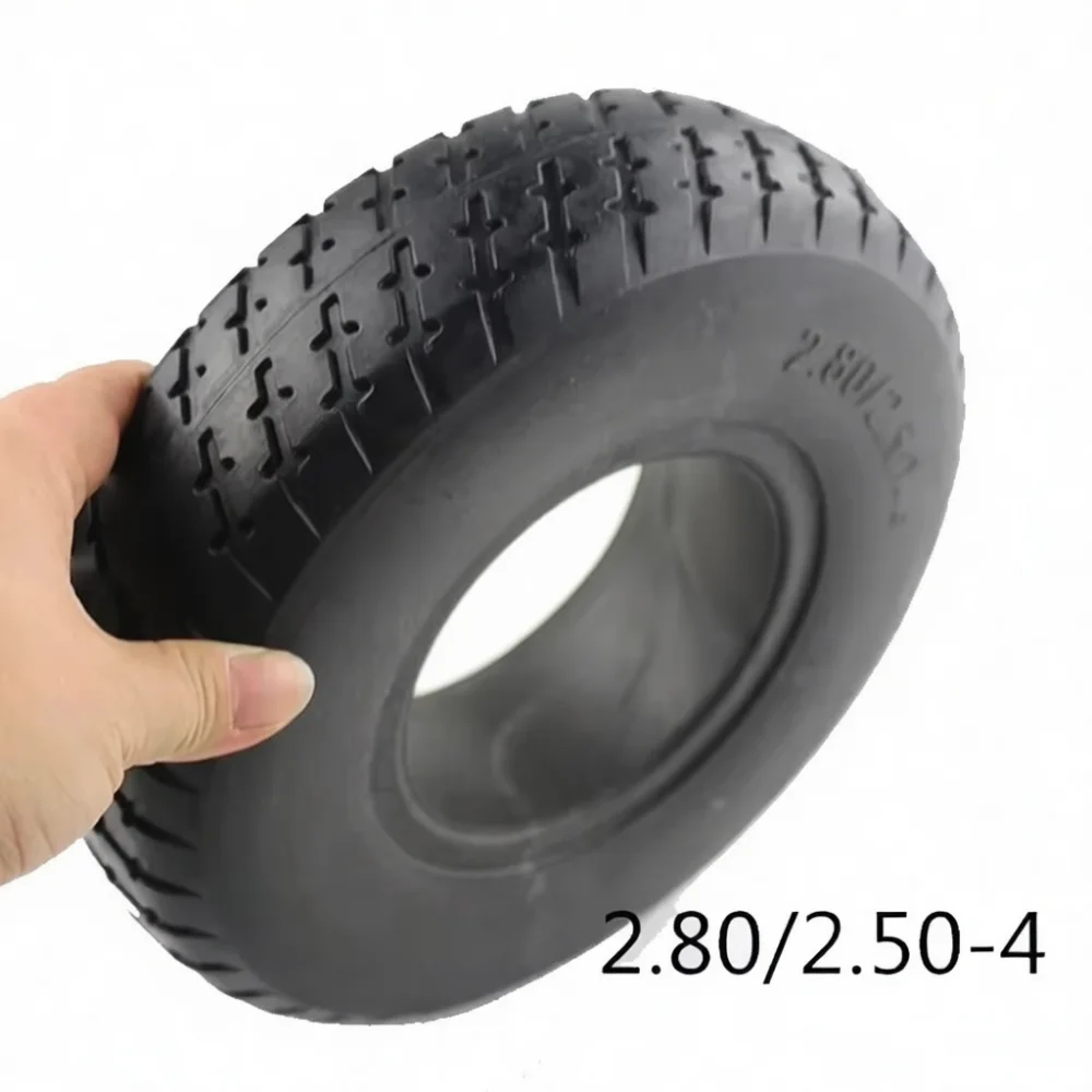 Steady 9 Inch Solid Tire 2.80 2.50 4 For Mobility Scooter Electric Bike Flat Free Explosion Proof Durable Replacement