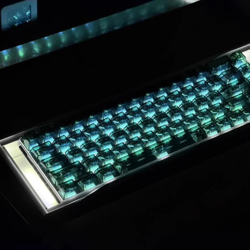 Hot Sales Lele65 Maxum 65 Mechanical Keyboard Kit Custom Tri-mode Wireless Bluetooth 2.4G Hot-swap Gasket CNC Shell Hands on set