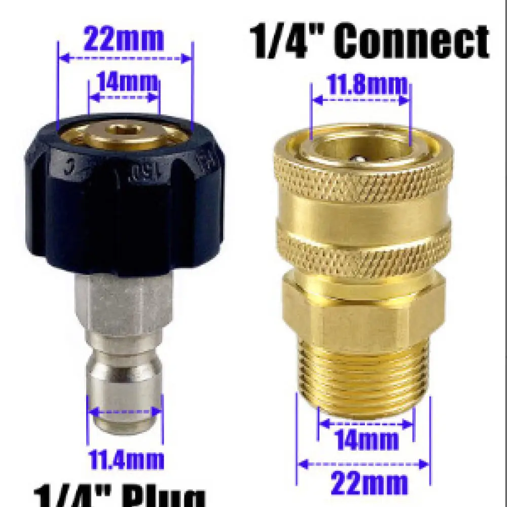 Pressure Washer Spray Applicator Copper Valve Quick Connect Wand For Home Car Wash Yard Maintenance Gear