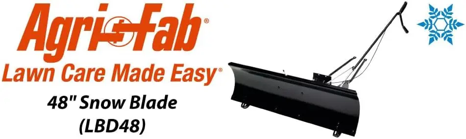 Lbd48D 48 Inch Front Mount Universal Snow Plow Blade; Fits Many Lawn And Garden Riding Lawn Mowers/Tractors