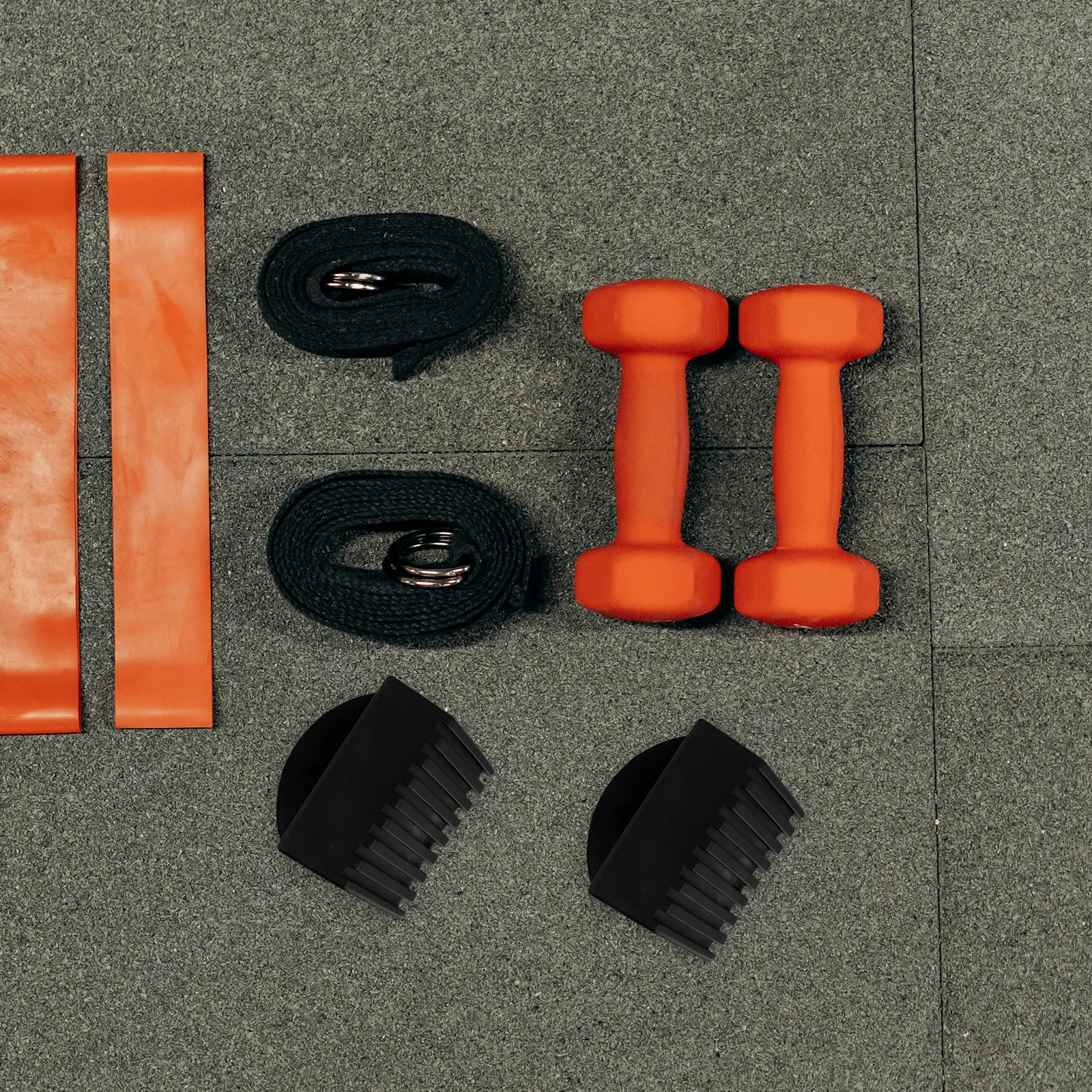 

2 Pcs niture Component Floor Protectors for Gym Equipment Black Plastic Fitness