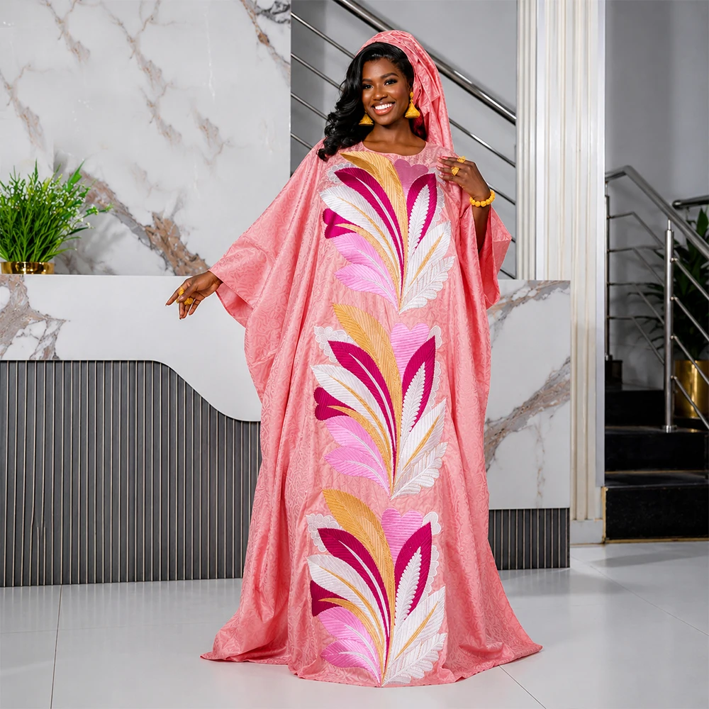 

African Dresses for Women Traditional Africa Clothing Dashiki Ankara Bazin Gown Abayas Robe Muslim Kaftan Maxi Long Dress 2026