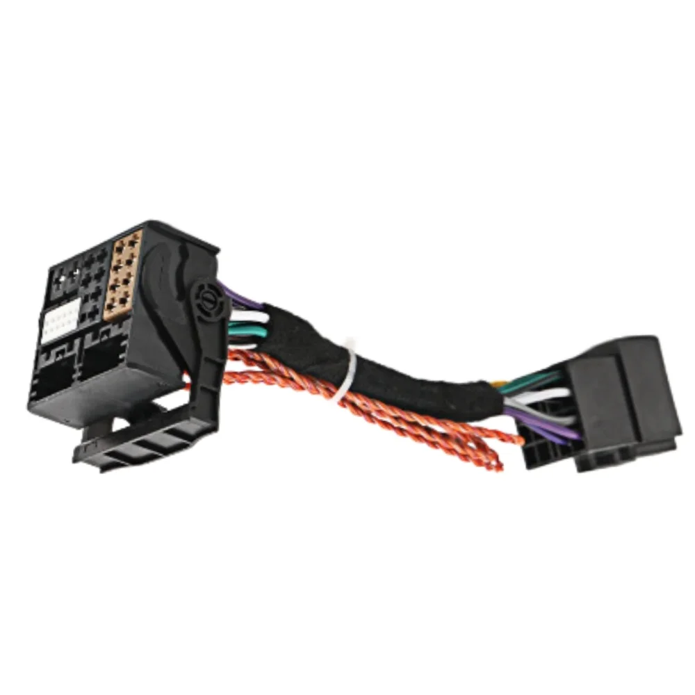 PQ MQB Conversion Wiring Harness High to Low Level Adapter Cable For VW RCD187 RCD510 MIB Radio Large to Small CD Plug Adapter