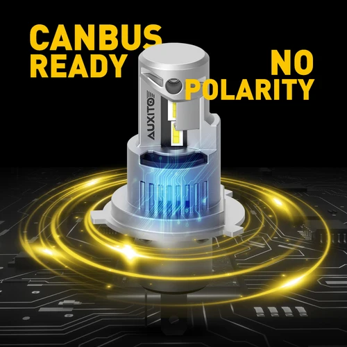 Imagen 2 del producto AUXITO 2 uds 20000LM H4 bombillas de faros LED para coche Canbus sin Error 9003 HB2 H4 faros de haz alto/bajo 6000K lámparas de coche blancas 12V