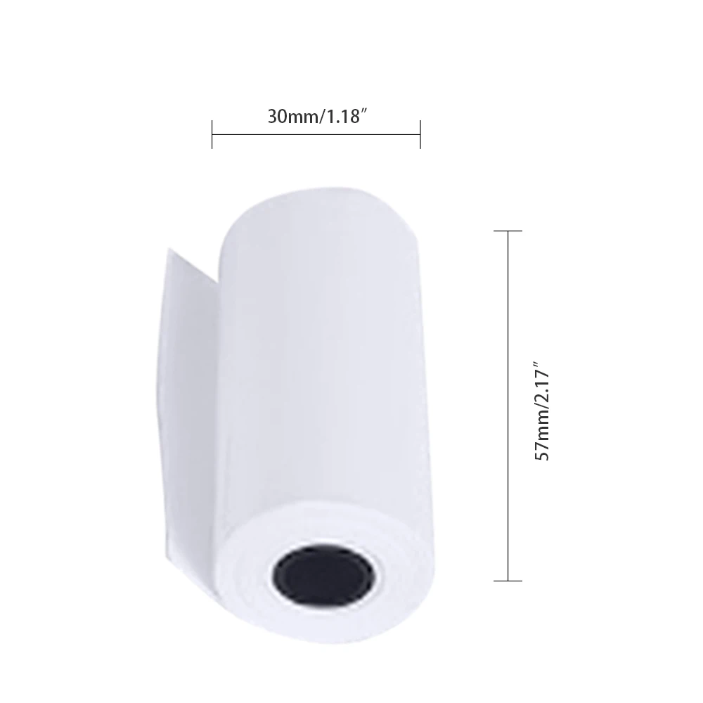 5 Rolls Thermal Paper Roll 57*25mm Wrong Questions Notes Printing Papers for Portable Mini Photo Thermal Printer