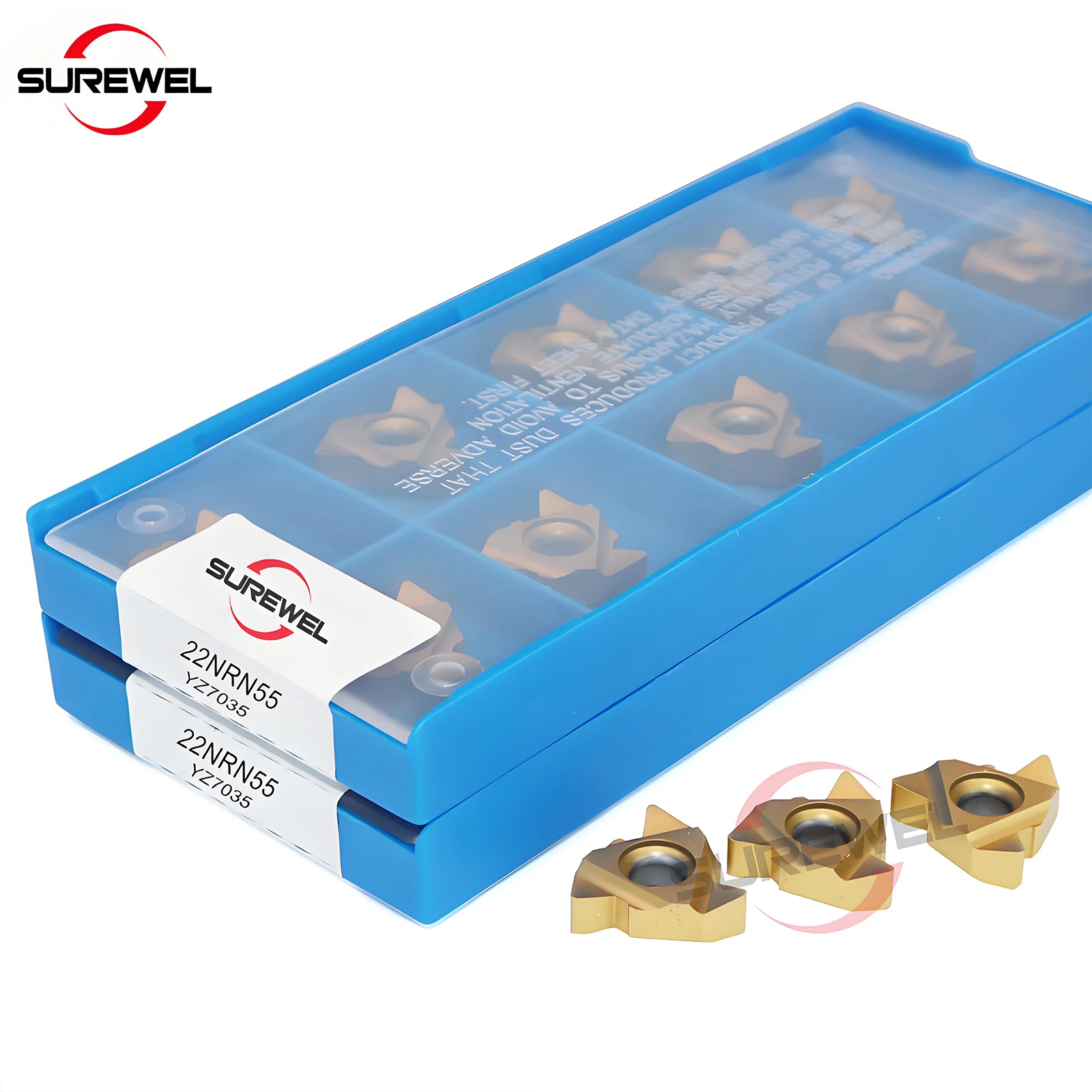 SUREWEL خيط طحن 55 ° 11ERA55 ~ 22ERN55 كربيد إدراج أجزاء مخرطة أداة SER1212F11 ~ SER4040R22 حامل تحول الخيط الخارجي