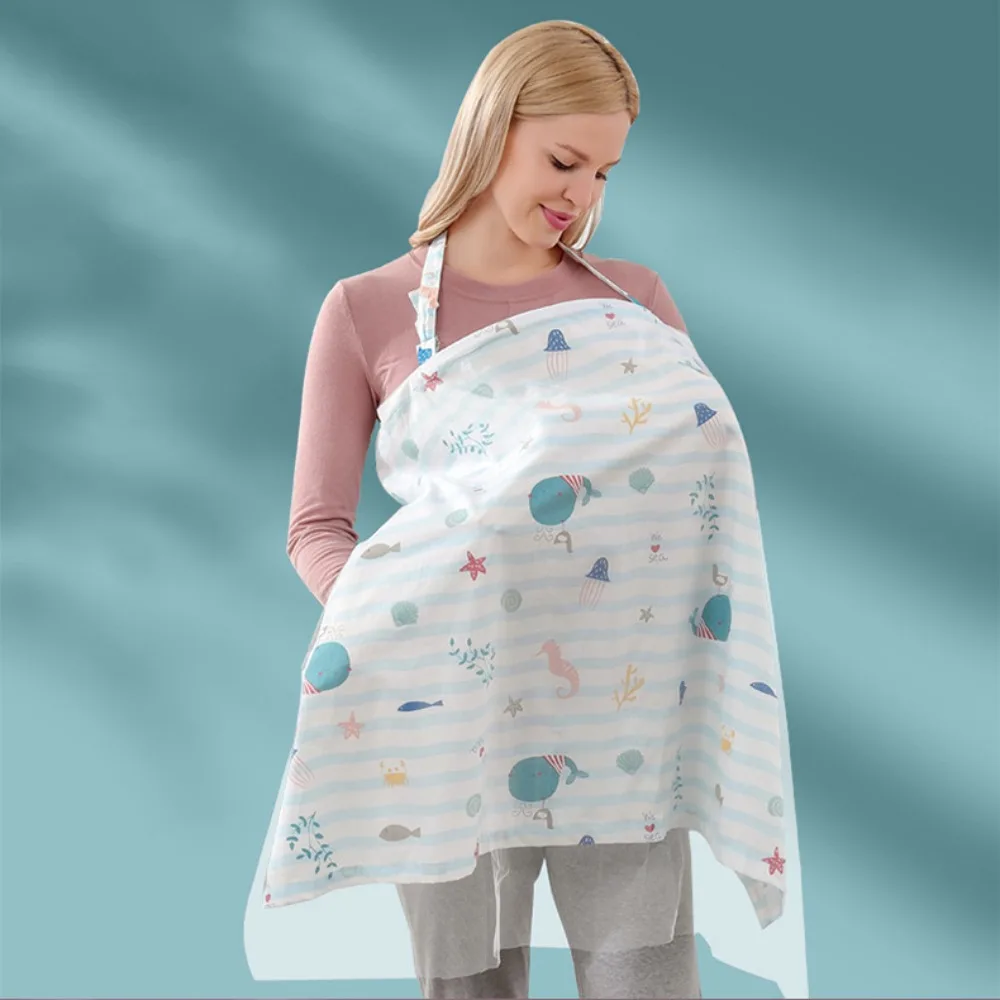 Удобный сетчатый чехол для грудного вскармливания, хлопковое регулируемое уличное полотенце для кормления, чехол для кормления, одеяло для детской коляски с героями мультфильмов для мамы
