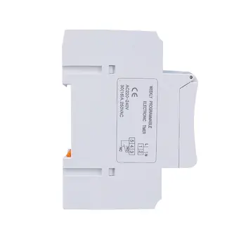 TOMZN Jednofázový programovatelný digitální časový spínač na DIN lištu, týdenní, 7denní, programovatelný, relé, časovač, AC 220V 230V 12V 24V 48V 16A 10 nejlepší prodej Reléový spínač 220V - №9