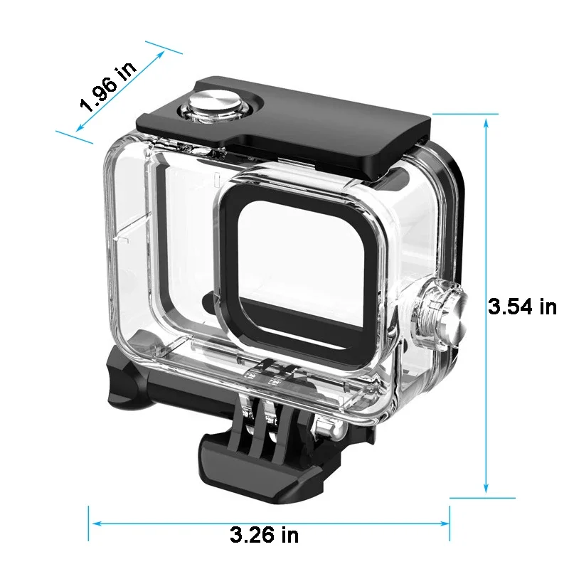 GoPro Hero 12 11 10 9 Black Waterproof Case Housing Diving Protective Underwater Dive Cover 60M For Go Pro Accessories