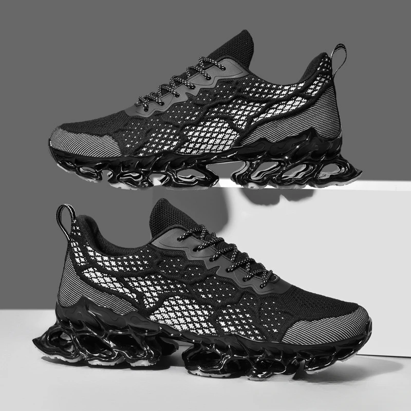 أحذية رياضية رجالية فاخرة من Zapatillas De Hombre لربيع وصيف جديدة قابلة للتنفس ومقاومة للاهتراء أحذية رياضية للجري أحذية تنس بدون كعب #5