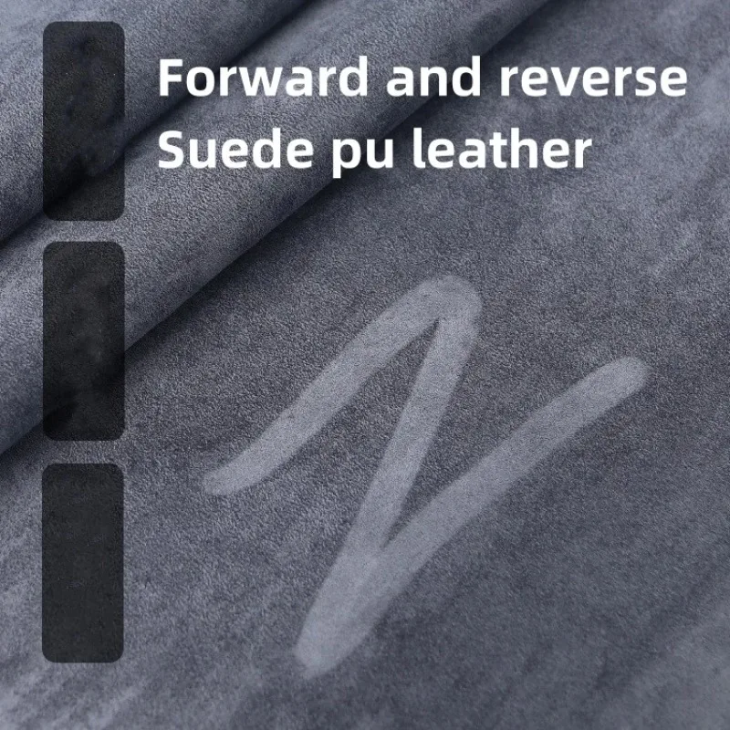 Faux Suede PU Leather Soft Fabric Wear-resistant Suede Patch Enhanced Viscosity Self-adhesive Stickers DIY for Sofa Car Interior